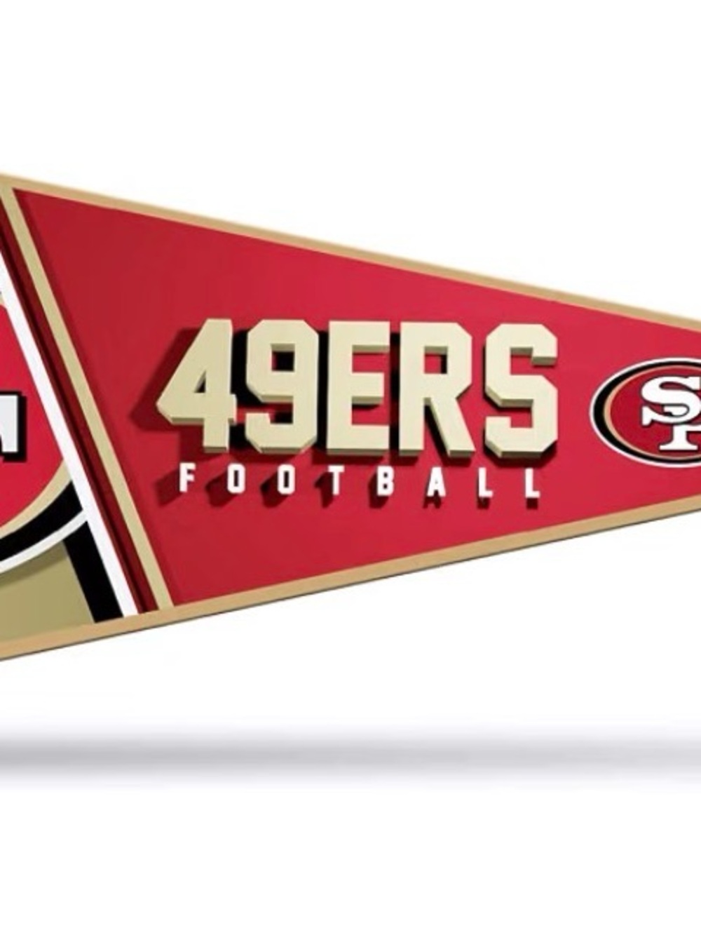 San Francisco 49ers Red Football Pennant